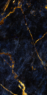 Verdunkelungsrollo in marineblauem Marmordessin