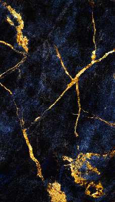 Verdunkelungsrollo in marineblauem Marmordessin