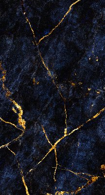 Verdunkelungsrollo in marineblauem Marmordessin