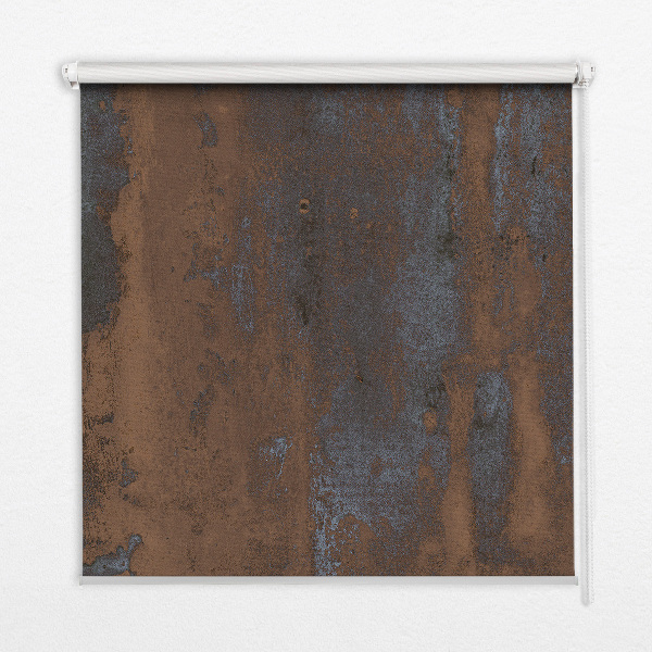 Fenster Rollo mit Motiv rostiges Blech