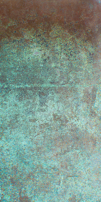 Rollo lichtundurchlässig mit grün lackiertem Metallblech als Bedienseite