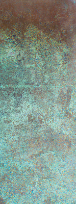 Rollo lichtundurchlässig mit grün lackiertem Metallblech als Bedienseite