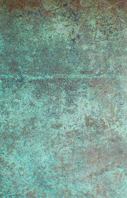 Rollo lichtundurchlässig mit grün lackiertem Metallblech als Bedienseite