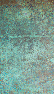 Rollo lichtundurchlässig mit grün lackiertem Metallblech als Bedienseite