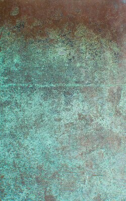 Rollo lichtundurchlässig mit grün lackiertem Metallblech als Bedienseite