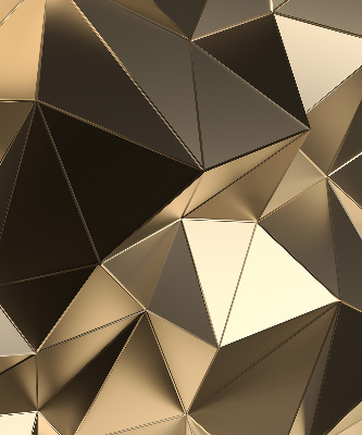 Verdunkelungsrollo mit goldenen Dreiecksmotiven