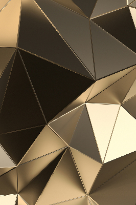 Verdunkelungsrollo mit goldenen Dreiecksmotiven