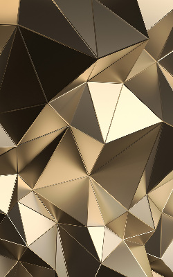 Verdunkelungsrollo mit goldenen Dreiecksmotiven