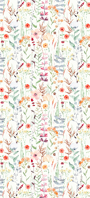 Verdunkelungsrollo mit bunten Blumenmotiv