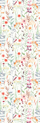 Verdunkelungsrollo mit bunten Blumenmotiv