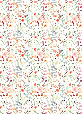 Verdunkelungsrollo mit bunten Blumenmotiv