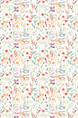 Verdunkelungsrollo mit bunten Blumenmotiv