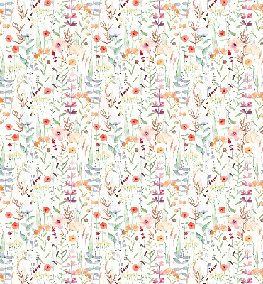 Verdunkelungsrollo mit bunten Blumenmotiv