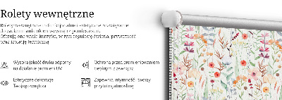 Verdunkelungsrollo mit bunten Blumenmotiv
