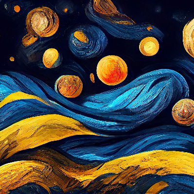 Rollo lichtundurchlässig mit Planetenmuster