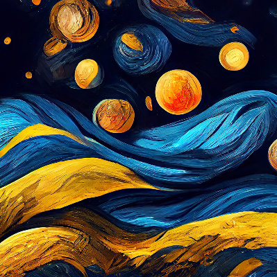 Rollo lichtundurchlässig mit Planetenmuster