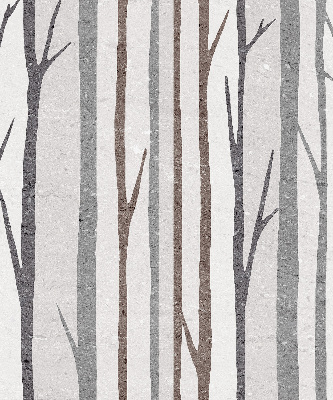 Fenster Rollo mit Baumstamm‑Motiv