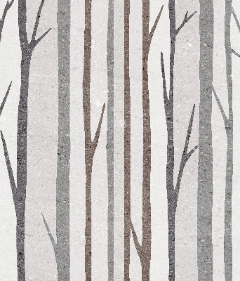 Fenster Rollo mit Baumstamm‑Motiv
