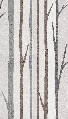 Fenster Rollo mit Baumstamm‑Motiv