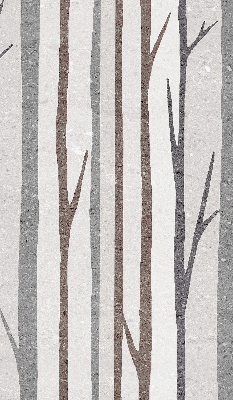 Fenster Rollo mit Baumstamm‑Motiv
