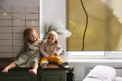Fenster Rollo mit Blumenmuster