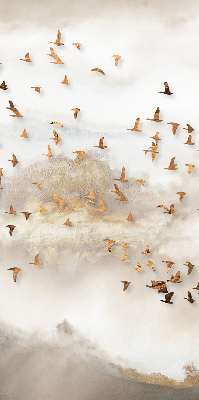 Rollo lichtundurchlässig mit Motiv eines Vogelschwarms