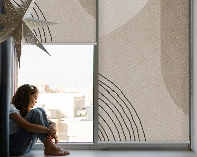 Fenster Rollo mit abstraktem Motiv