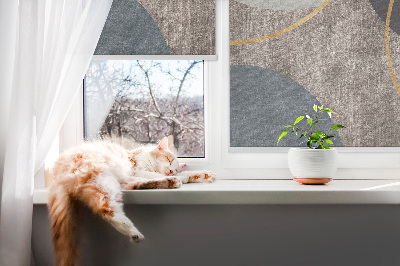 Fenster Rollo mit abstraktem Design