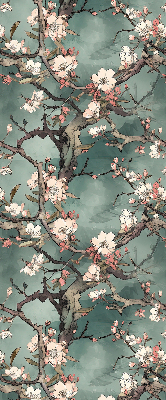 Verdunkelungsrollo mit Motiv „Blumen am Baum“
