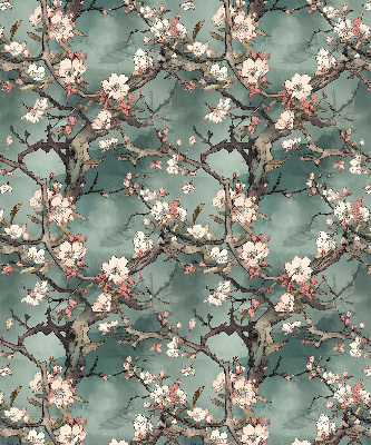 Verdunkelungsrollo mit Motiv „Blumen am Baum“