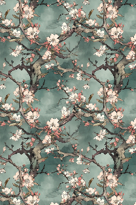 Verdunkelungsrollo mit Motiv „Blumen am Baum“