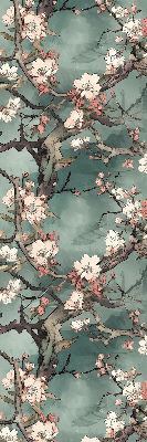 Verdunkelungsrollo mit Motiv „Blumen am Baum“