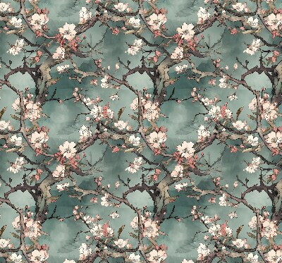 Verdunkelungsrollo mit Motiv „Blumen am Baum“