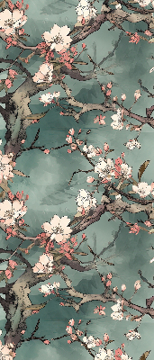 Verdunkelungsrollo mit Motiv „Blumen am Baum“