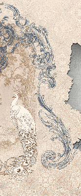 Fenster Rollo mit Vintage-Vogelmotiv