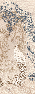 Fenster Rollo mit Vintage-Vogelmotiv