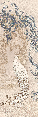 Fenster Rollo mit Vintage-Vogelmotiv