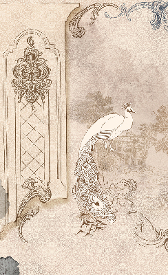 Fenster Rollo mit Vintage-Vogelmotiv