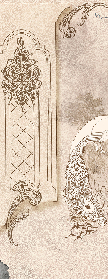 Fenster Rollo mit Vintage-Vogelmotiv