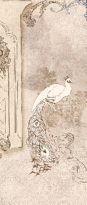 Fenster Rollo mit Vintage-Vogelmotiv