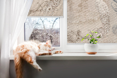 Fenster Rollo mit Vintage-Vogelmotiv