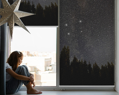 Fenster Rollo mit Sternenmuster