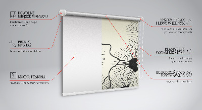 Rollo lichtundurchlässig mit Löwenzahn-Motiv