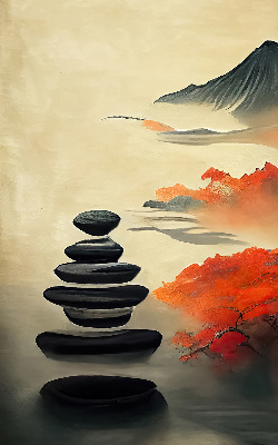 Rollo lichtundurchlässig mit dem Motiv Berg