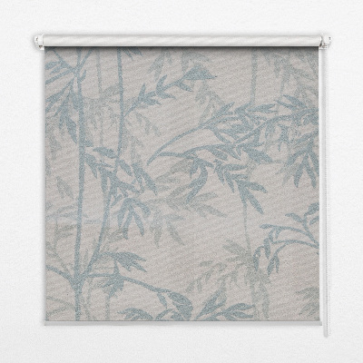 Fenster Rollo mit Blattmuster