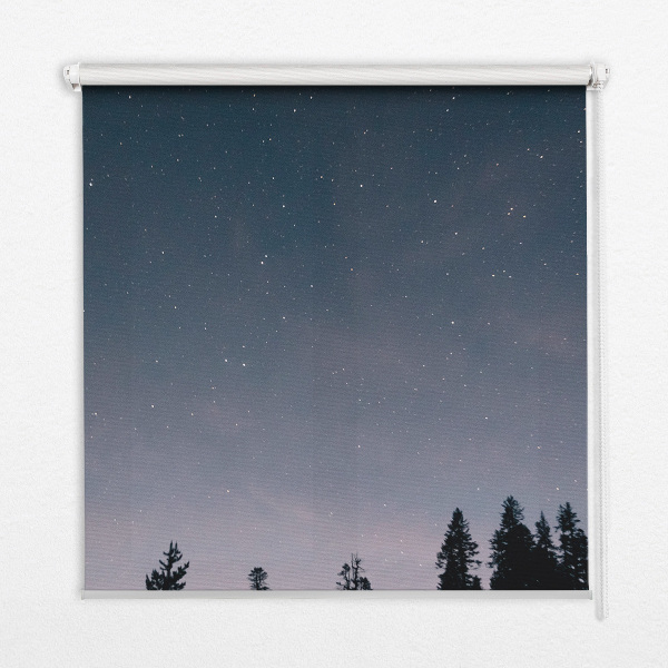Rollo lichtundurchlässig mit Sternenhimmel-Motiv