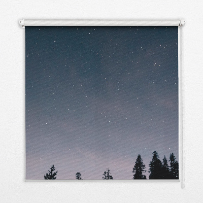 Rollo lichtundurchlässig mit Sternenhimmel-Motiv