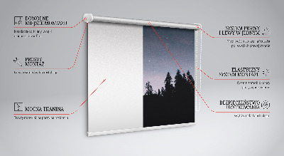 Rollo lichtundurchlässig mit Sternenhimmel-Motiv