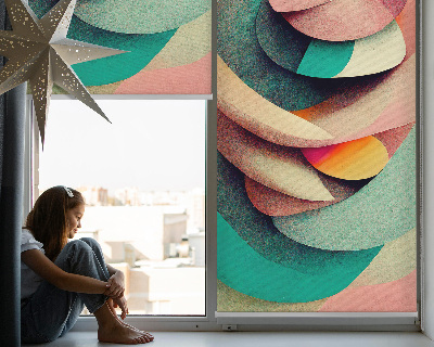 Fenster Rollo mit abstraktem Motiv