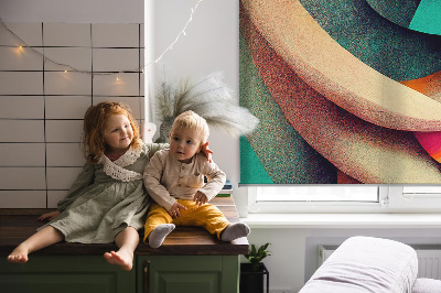 Fenster Rollo mit abstraktem Motiv